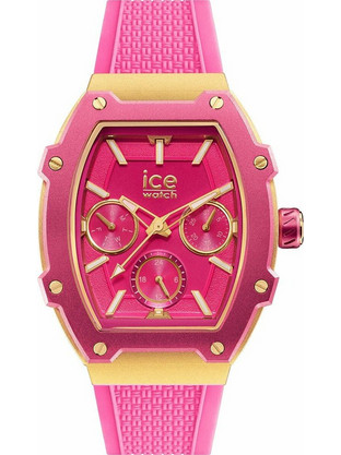 Ice Watch Γυναικείο Ρολόι Χρονογράφος με Φούξια Καουτσούκ Λουράκι IC023288
