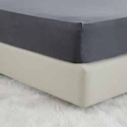 Nima Σεντόνι Μονό Βαμβακερό με Λάστιχο 100x200+40 Tender Dark Grey
