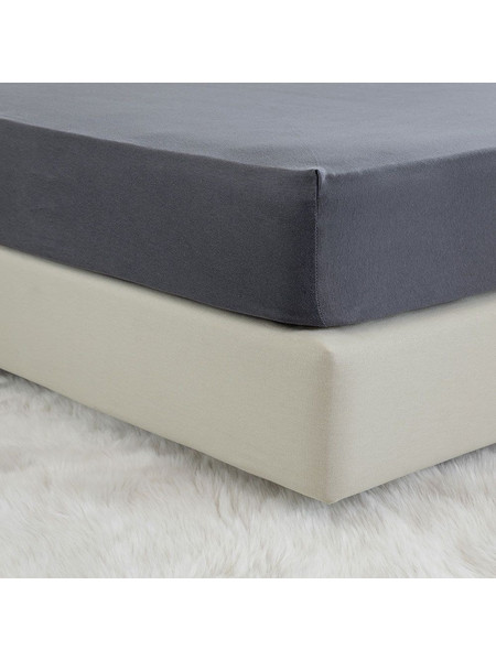 Nima Σεντόνι Μονό Βαμβακερό με Λάστιχο 100x200+40 Tender Dark Grey
