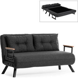 Megapap Sando Διθέσιος Καναπές Κρεβάτι Ανθρακί 133x78x78cm GP052-0163,1