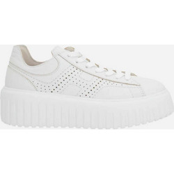 Hogan H-Stripes Γυναικεία Sneakers Flatforms Λευκά HXW6450FJ50KCO-B001
