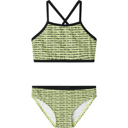 Name It Παιδικό Μαγιό Bikini Set για Κορίτσι Μαύρο Lime 13225777