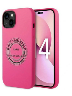 Karl Lagerfeld Silicone RSG Back Cover Pink (iPhone 14)