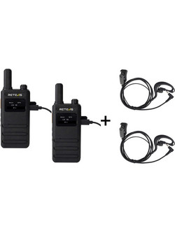 Retevis B63S Duo + 2xC9239A Black