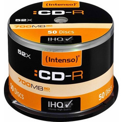 Intenso 1001125 Εγγράψιμα CD-R 52x 700MB Cake Box 50τμχ