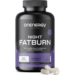 OnEnergy Night FatBurn Θερμογεννετικός Λιποδιαλύτης 120 Κάψουλες