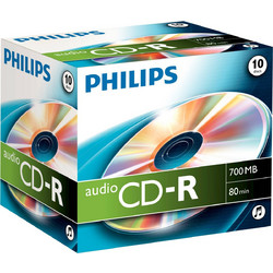 Philips CR7A0NJ10/00 Εγγράψιμα CD-R 52x 700MB 10τμχ