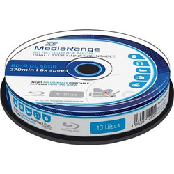 MediaRange MR509 Εγγράψιμα BD-R 6x Printable 50GB Cake Box 10τμχ