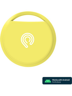 Hyperloq NeoTag Android Anti-Lost Tracker Google Find My Device Yellow 1 Pack