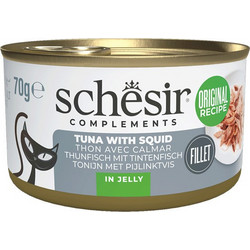 Schesir Adult with Tuna & Squid in Jelly 70gr