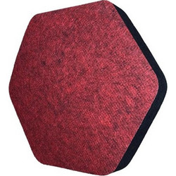 ALPHA Acoustic iZi Sound Hexa Ηχοαπορροφητικά Πάνελ 43.5x39x5cm 6τμχ Κόκκινο