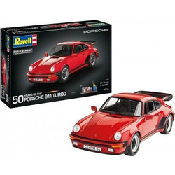 Revell Porsche 911 Turbo 50th Anniversary Συναρμολογούμενο Πλαστικό Μοντέλο Αυτοκίνητου 1:24