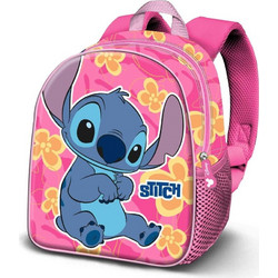 Karactermania Stitch Cute 3D Σχολική Τσάντα Πλάτης Νηπιαγωγείου Φούξια 08197