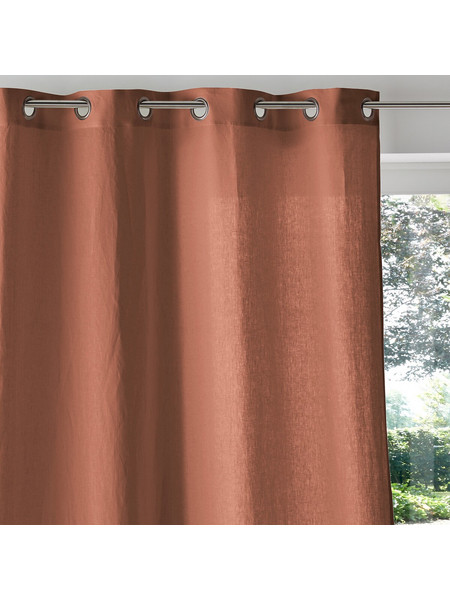 La Redoute Κουρτίνα Παραθύρου με Τρουκς 135x180 Onega 350080847 Καφέ Sienna