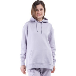 District75 Γυναικείο Φούτερ Oversized με Κουκούλα & Τσέπες Λιλά 223WHO-841-0V8