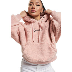 Karl Kani Γυναικείο Φούτερ Fleece με Κουκούλα & Τσέπες Ροζ KW243-040-1