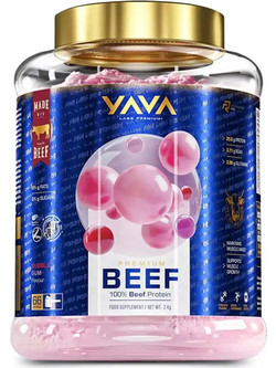 Yava Labs Premium Beef Protein Bubble Gum Πρωτεΐνη Γράμμωσης 2kg