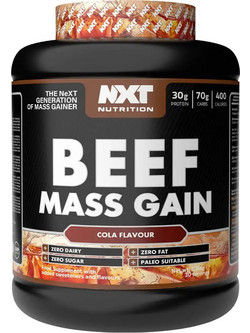 NXT Nutrition Beef Mass Gain Cola Πρωτεΐνη Όγκου Χωρίς Λακτόζη 3.15kg