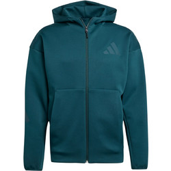 Adidas Z.N.E. Full-Zip Hooded Track Ανδρική Ζακέτα Φούτερ με Κουκούλα και Φερμουάρ Πετρόλ KB3709