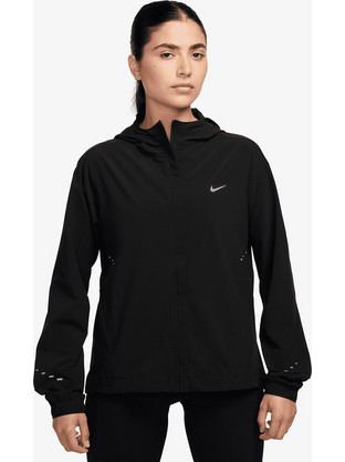 Nike Swift Running Αθλητικό Γυναικείο Μπουφάν Softshell Μακρύ Αδιάβροχο Μαύρο HQ0650-010