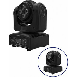 Globostar 51136 Φωτορυθμικό Προβολέας Spot LED DMX με Ρομποτική Κεφαλή RGBW