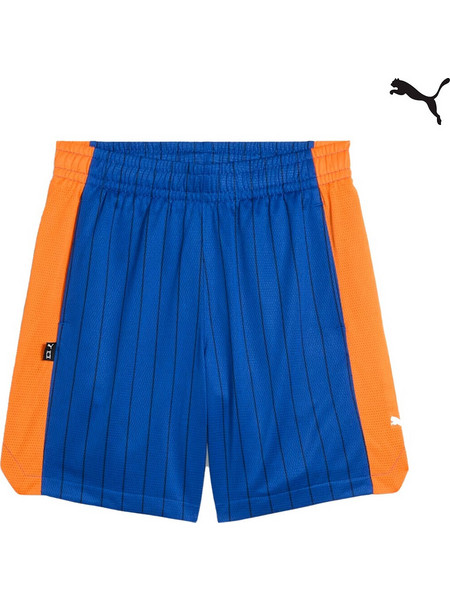 Puma Αθλητικό Παιδικό Σορτς Royal Blue Πορτοκαλί 630821-45-1