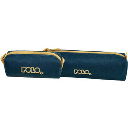 Polo Original Wallet Κασετίνα Βαρελάκι Μπλε Χρυσή 937006-5876