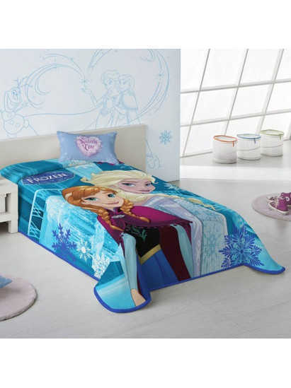 Dimcol Παιδική Κουβέρτα Βελουτέ Frozen 500 160x220 Γαλάζια