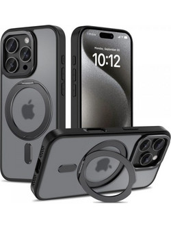 Tech-Protect MagRing Hybrid Back Cover Matte Black (iPhone 16 Pro)