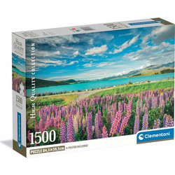 Puzzle Clementoni Λεβάντες στη Λίμνη Τεκάπο 1500 Κομμάτια