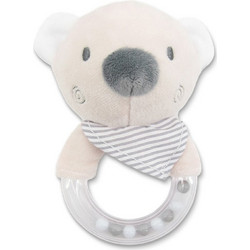 Lorelli Beige Bear Κουδουνίστρα Κρίκος για Νεογέννητα