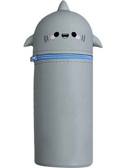 Puckator Shark Κασετίνα Βαρελάκι Γκρι PCASE100