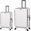 CAT 84873-1009 Σετ Βαλίτσες 2τμχ Μεγάλη & Μεσαία Λευκές