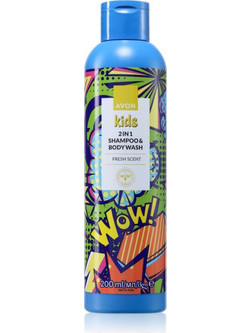 Avon Kids Fresh Παιδικό Σαμπουάν & Αφρόλουτρο για Επανόρθωση 200ml
