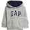 Gap Παιδικό Φούτερ με Κουκούλα Γκρι Navy Μπλε 984792002