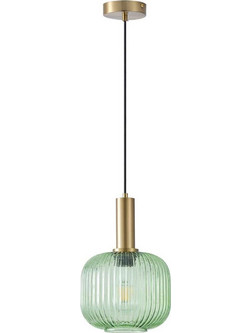 Arapidis Lighting Α286 Κρεμαστό Φωτιστικό Οροφής Μπάλα Μονόφωτο E27 Πράσινο Φ20cm