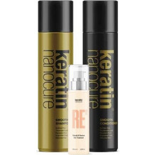 Keratin Nanocure Smooth Σετ Περιποίησης Μαλλιών Conditioner 500ml + Serum 100ml + Σαμπουάν 500ml
