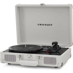 Crosley Cruiser Plus Πικάπ Βαλιτσάκι με Ηχεία & Προενίσχυση Bluetooth White
