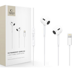 Tech-Protect Ultraboost Core G2 Handsfree Earbud Lightning White