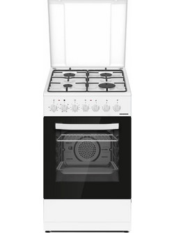 Heinner HFSC-S60LITGC-WH Κουζίνα Ηλεκτρική 43lt με Εστίες Αερίου 60cm