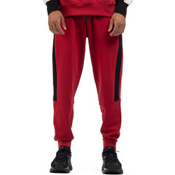 District75 Ανδρικό Παντελόνι Φόρμας Fleece με Λάστιχο Κόκκινο 225MPA-507-045