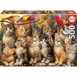 Puzzle Educa Γατάκια & Πουλάκια 500 Κομμάτια