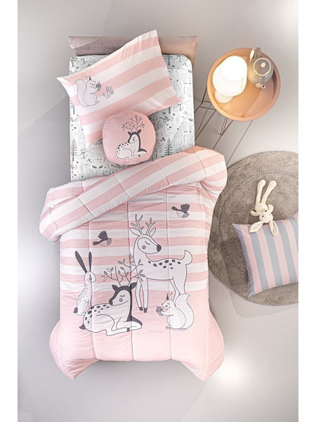 Guy Laroche Forest Παιδική Παπλωματοθήκη Μονή Microfiber 165x225 Ροζ