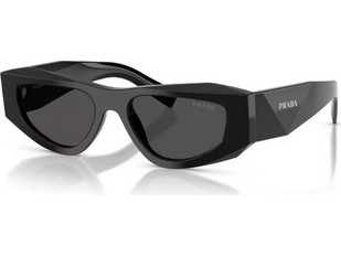 Prada PRB19S 16K08Z Γυναικεία Γυαλιά Ηλίου Cat Eye Κοκάλινα Μαύρα με Μαύρο Φακό