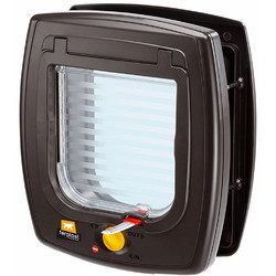 Ferplast Swing 5 Πορτάκι Σκύλου & Γάτας Πλαστικό Καφέ 22.5x9.6x25.2cm