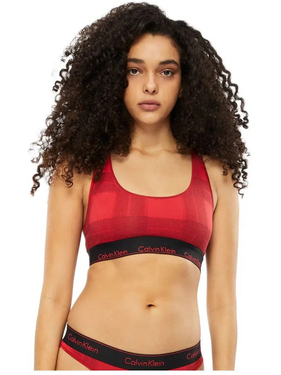 Calvin Klein Μπουστάκι χωρίς Μπανέλα Κόκκινο F3785A-5VN