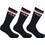 Fila Bamboo Ανδρικές Κάλτσες Ψηλές Μαύρες 3Pack F5506-200
