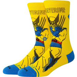 Stance Wolverine Ανδρικές Κάλτσες Ψηλές με Σχέδια Κίτρινες A555C25WOL-YEL