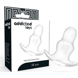 Addicted Toys Hollow Large Πρωκτική Σφήνα 15cm Διαφανής D-222060