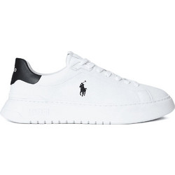 Polo Ralph Lauren Rlite Court-Low Ανδρικά Sneakers Λευκά Μαύρα 809974097-002
